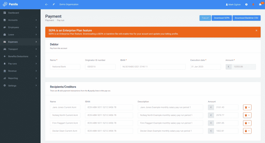 Create Payment Page